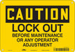 Safety Sign 7 in x 10 in Polyethylene