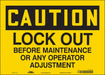 Safety Sign 10 inx14 in Vinyl