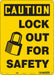 Safety Sign 14 inx10 in Aluminum