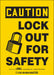 Safety Sign 7 inx5 in Vinyl