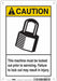 Safety Sign 10 in x 7 in Aluminum