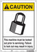 Safety Sign 14 in x 10 in Aluminum