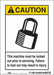 Safety Sign 7 inx5 in Vinyl