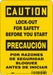 Safety Sign 10 inx7 in Polyethylene