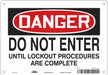 Safety Sign 7 in x 10 in Aluminum