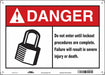Safety Sign 10 inx14 in Polyethylene