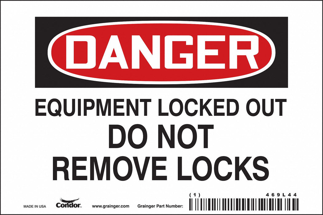 Safety Sign 4 in x 6 in Magnetic Vinyl