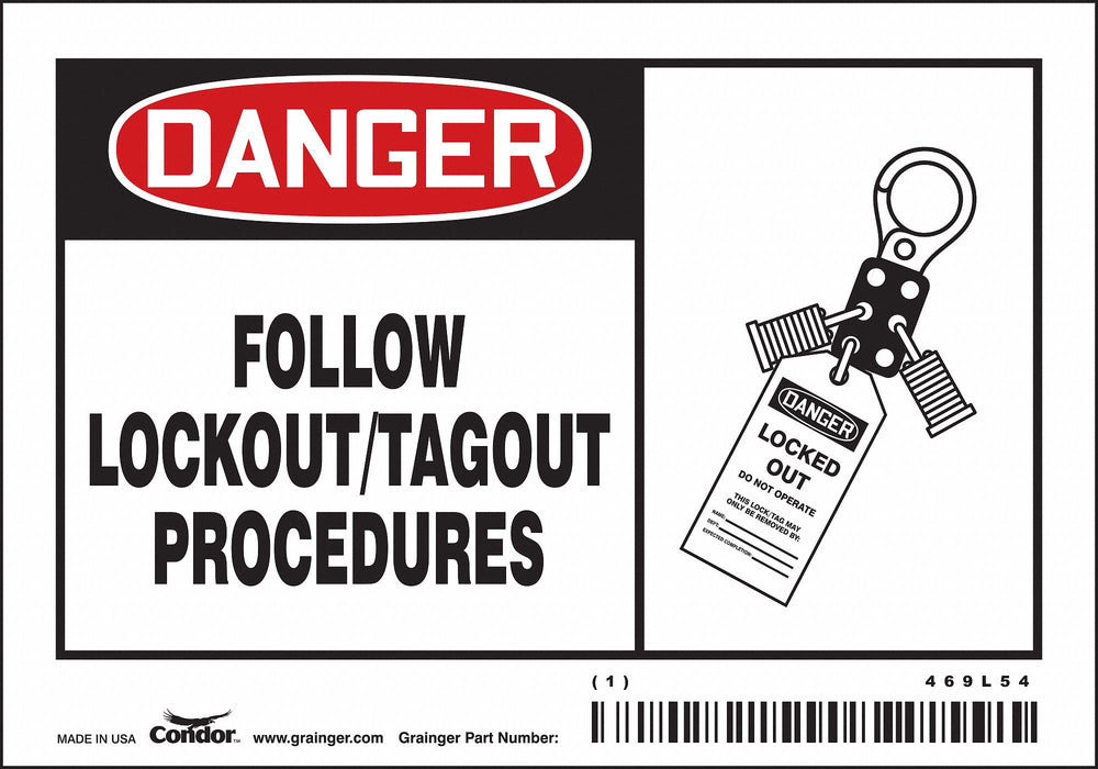 Safety Sign 3 1/2 inx5 in Vinyl