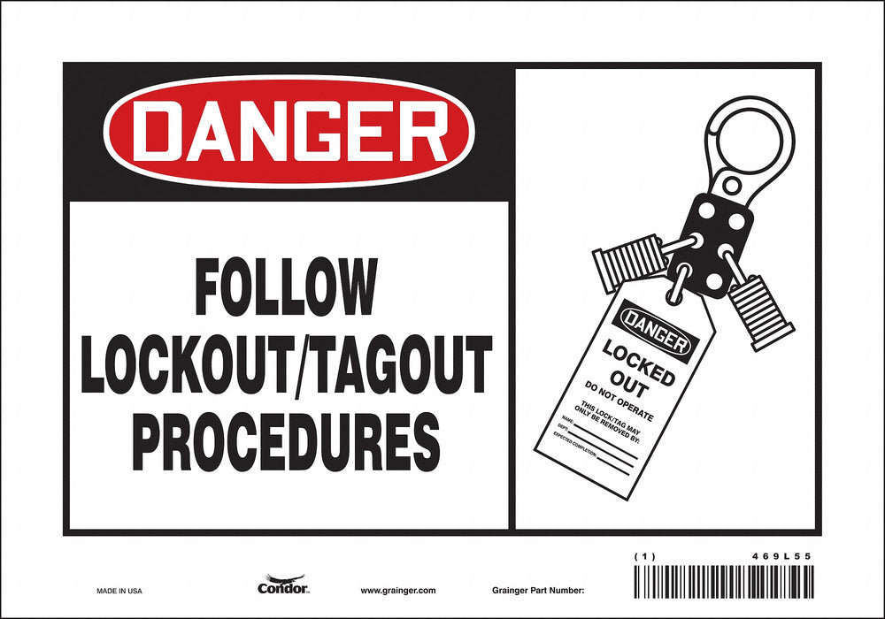Safety Sign 7 inx10 in Vinyl