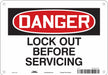 Safety Sign 7 in x 10 in Aluminum