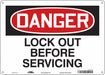 Safety Sign 10 inx14 in Aluminum