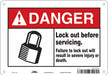 Safety Sign 7 inx10 in Polyethylene