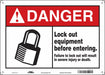 Safety Sign 10 inx14 in Aluminum