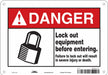 Safety Sign 7 inx10 in Polyethylene