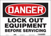 Safety Sign 10 in x 14 in Vinyl