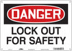 Safety Sign 10 inx14 in Polyethylene