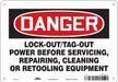 Safety Sign 10 inx14 in Aluminum