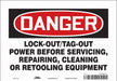 Safety Sign 10 inx14 in Vinyl