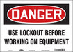 Safety Sign 10 in x 14 in Vinyl