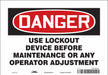 Safety Sign 7 inx10 in Vinyl