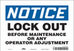 Safety Sign 7 inx10 in Vinyl