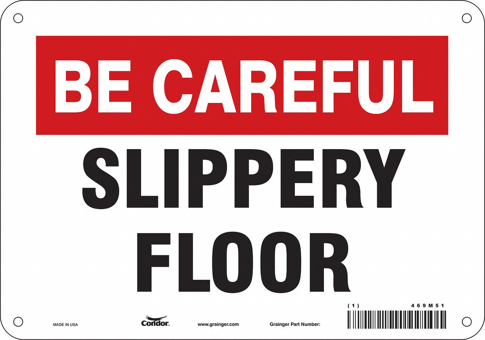 Safety Sign 7 in x 10 in Aluminum