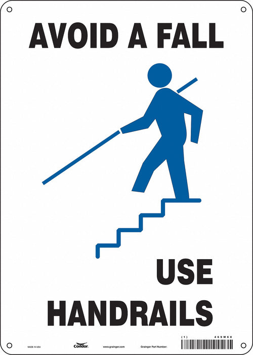 Safety Sign 14 inx10 in Polyethylene