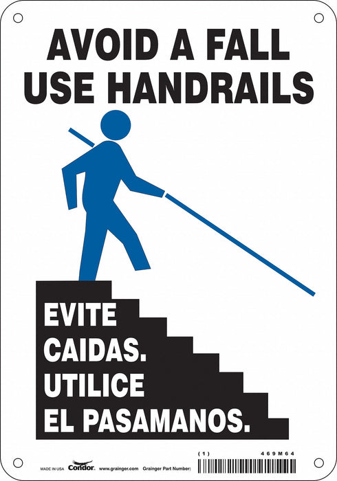 Safety Sign 10 inx7 in Polyethylene
