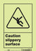 Safety Sign 10 inx7 in Glow Vinyl