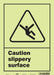 Safety Sign 14 in x 10 in Glow Vinyl