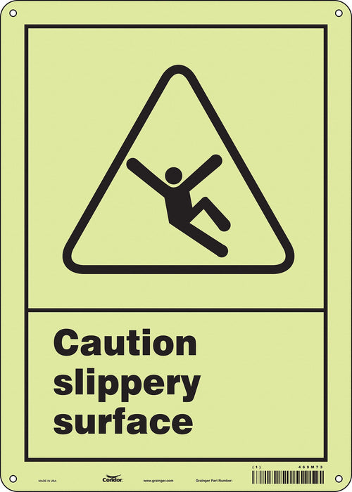 Safety Sign 14 in x 10 in Polyethylene