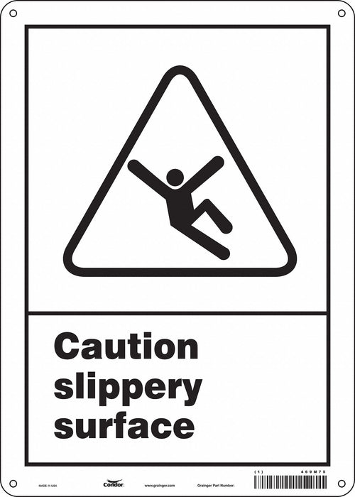 Safety Sign 14 in x 10 in Polyethylene