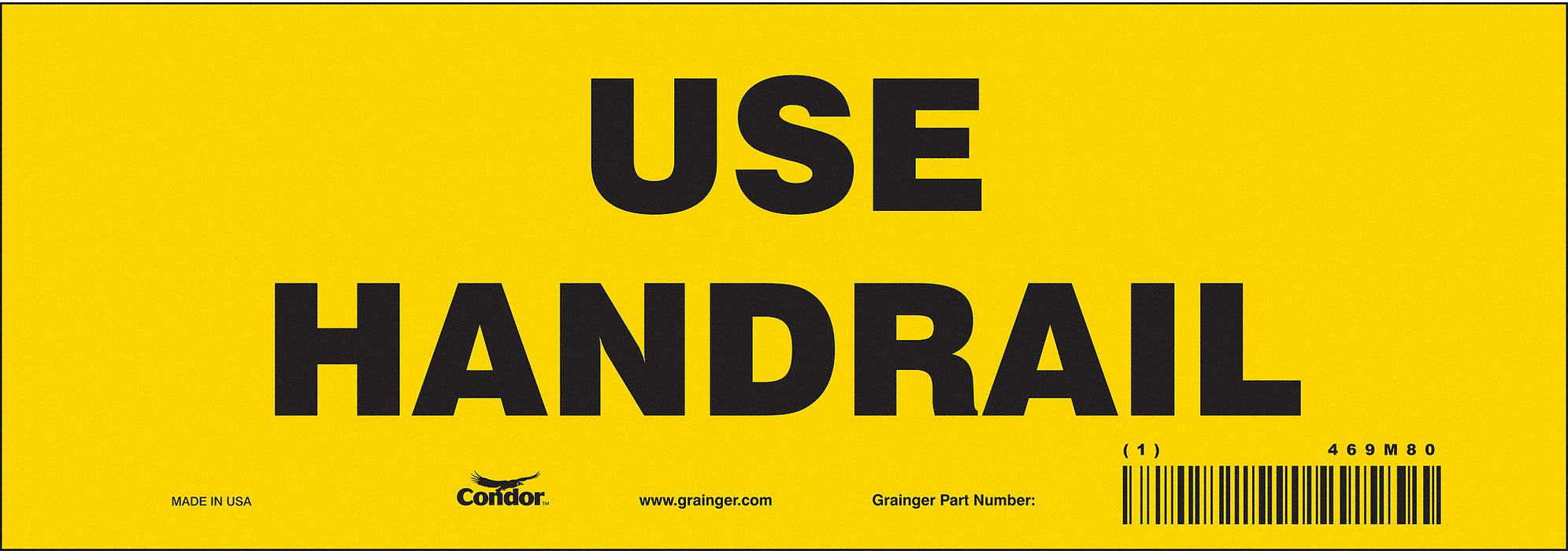 Safety Sign 3.5in x 10in Vinyl