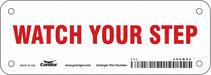 Safety Sign 2.5in x 7in Aluminum