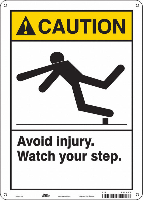 Safety Sign 14 inx10 in Polyethylene