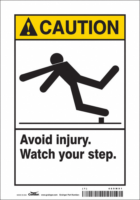 Safety Sign 10 inx7 in Vinyl
