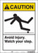 Safety Sign 14 inx10 in Vinyl