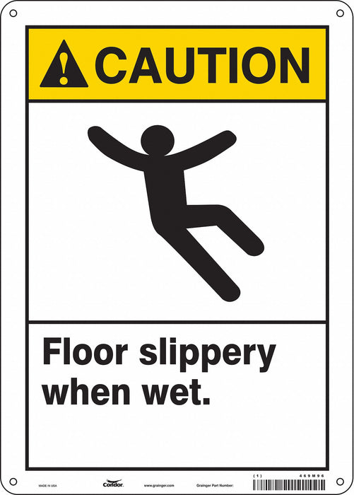 Safety Sign 14 inx10 in Polyethylene