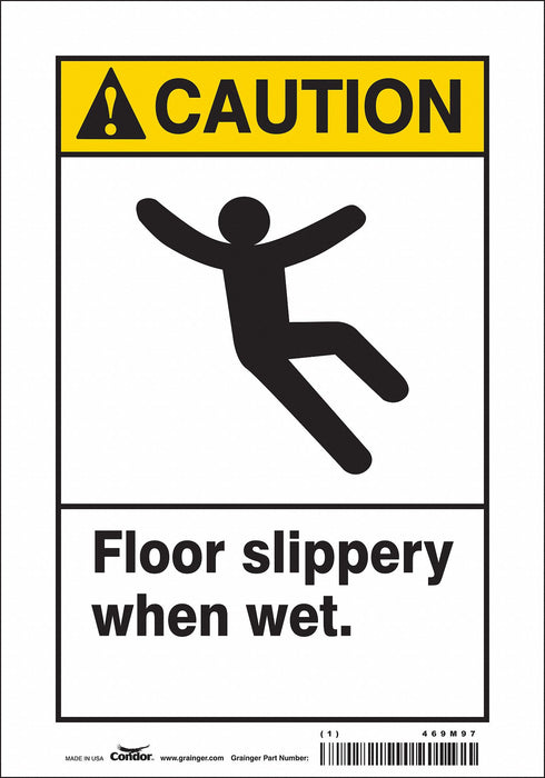 Safety Sign 10 inx7 in Vinyl