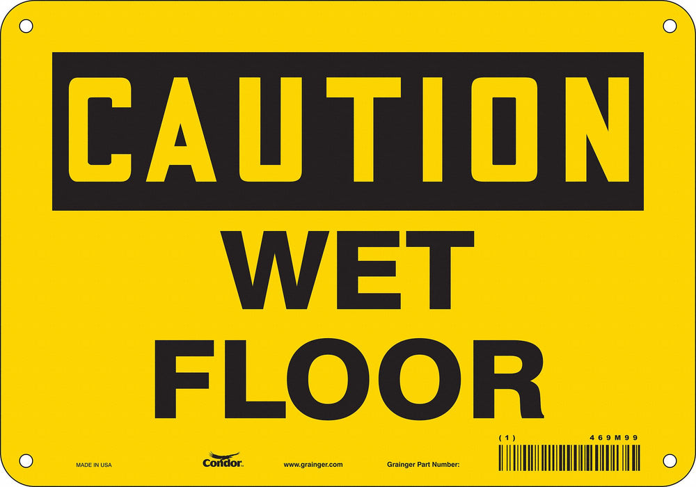 Safety Sign 7 in x 10 in Aluminum