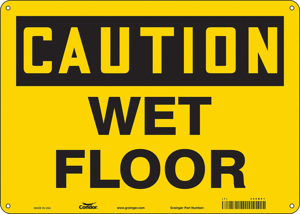 Safety Sign 10 inx14 in Aluminum