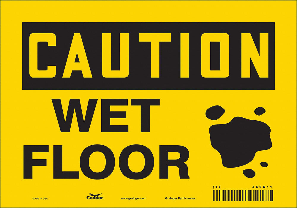 Safety Sign 7 inx10 in Vinyl