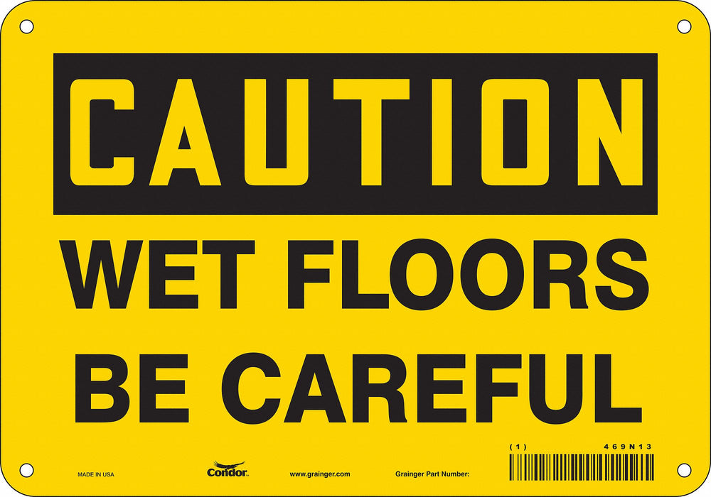 Safety Sign 7 in x 10 in Aluminum