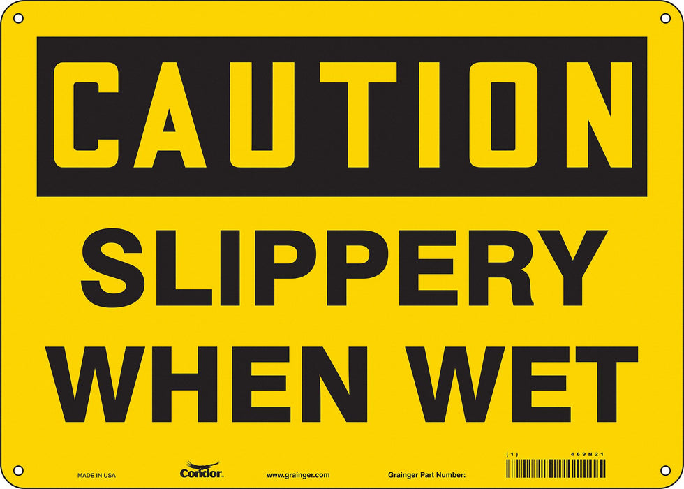 Safety Sign 10 inx14 in Aluminum