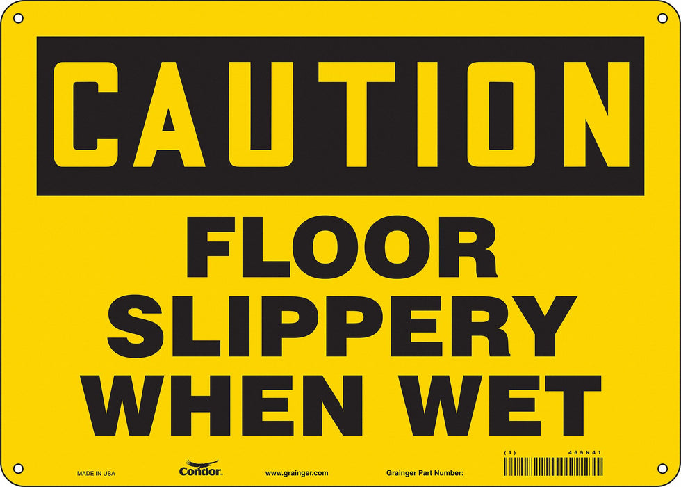 Safety Sign 10 inx14 in Aluminum