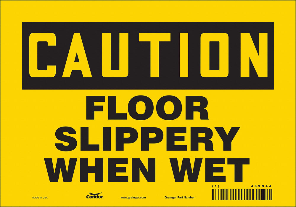 Safety Sign 7 inx10 in Vinyl
