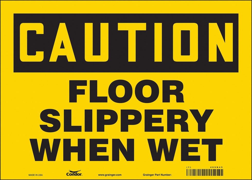 Safety Sign 10 inx14 in Vinyl
