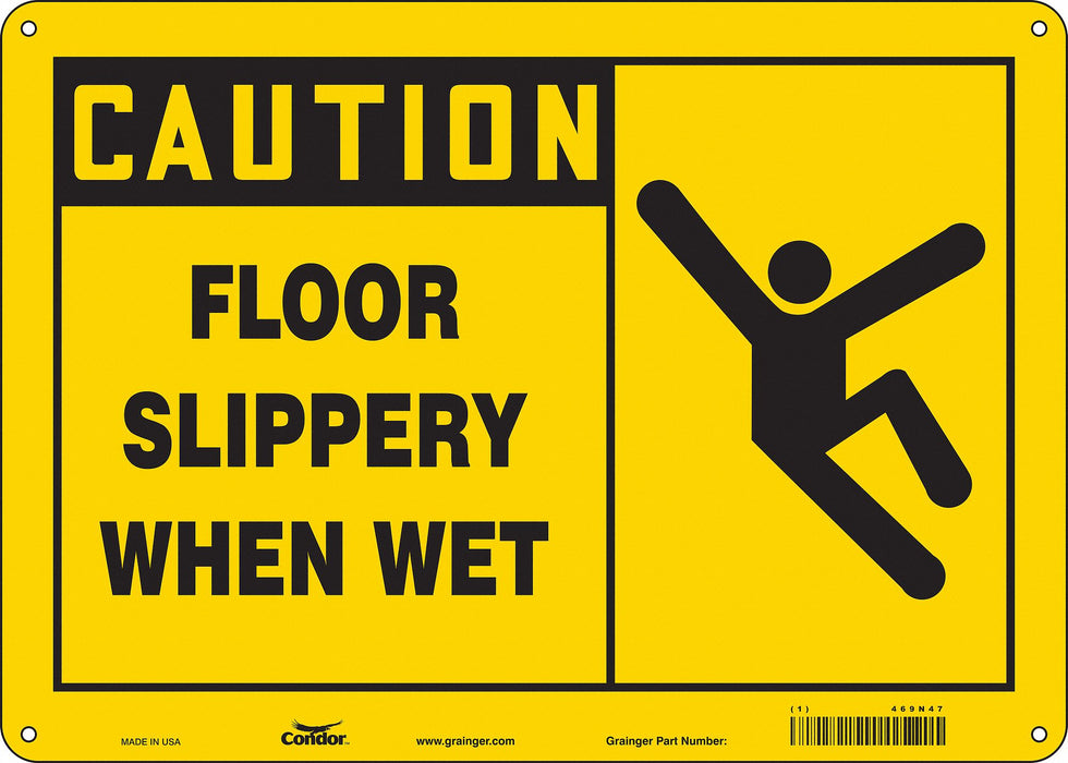 K1375 Safety Sign 10 inx14 in Aluminum