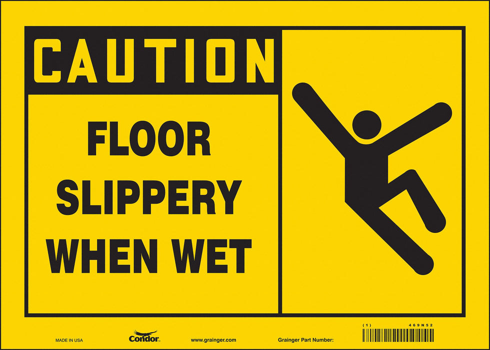 K1375 Safety Sign 10 in x 14 in Vinyl