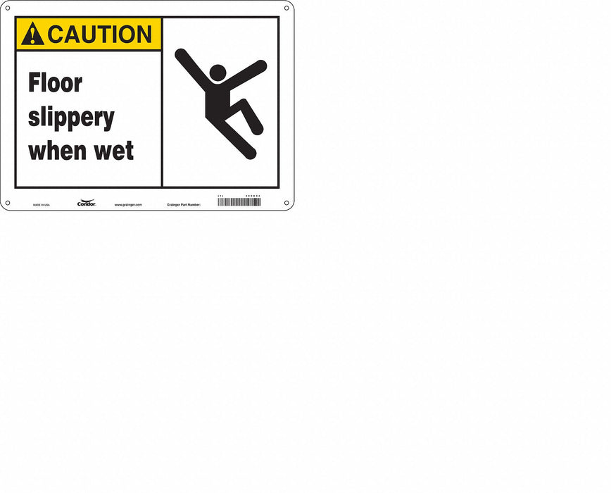 Safety Sign 10 in x 14 in Aluminum